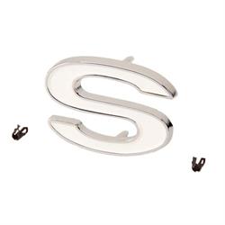 S Emblem, Each, 1969-72 Chevelle