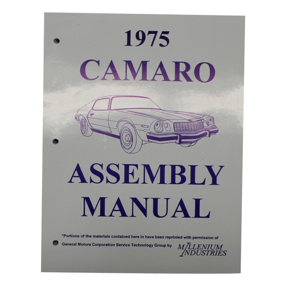 1975 Camaro Assembly Manual