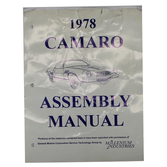 1978 Camaro Assembly Manual