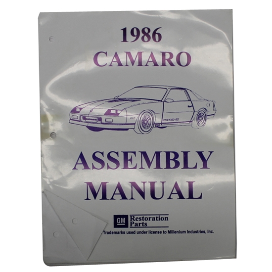 1986 Camaro Assembly Manual