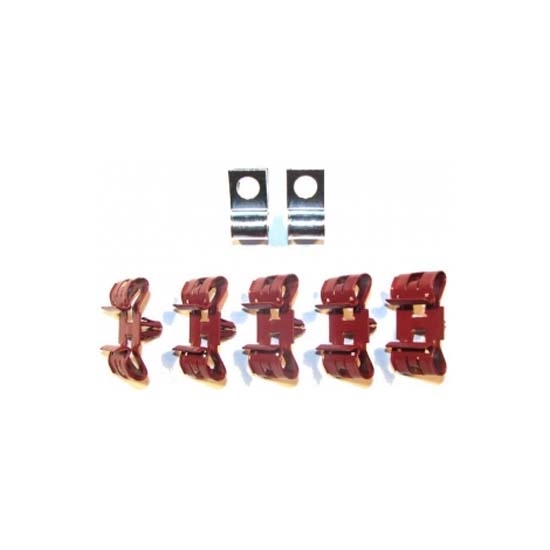 Fuel Line Retainer Clip Set, 3/8, 6 Piece, Single Line, 1967-68 Camaro