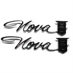 Trim Parts 3030 Quarter Panel Emblems for 1965 Nova/Chevy II, Pair