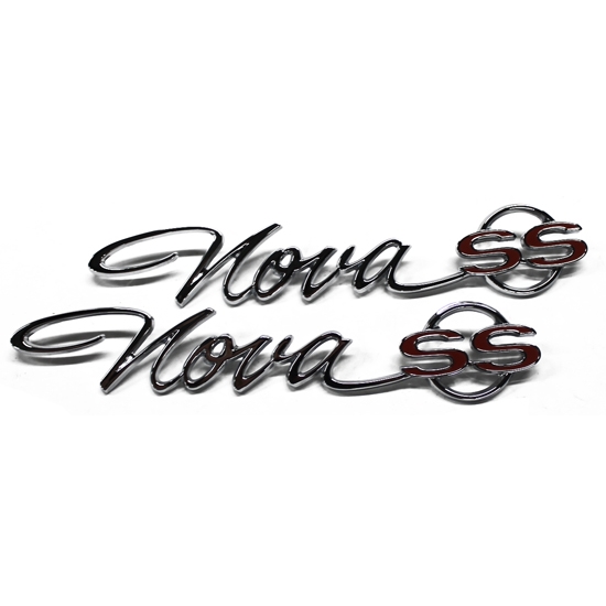 Trim Parts 3031 Quarter Panel Emblems for 1965 Nova SS, Pair