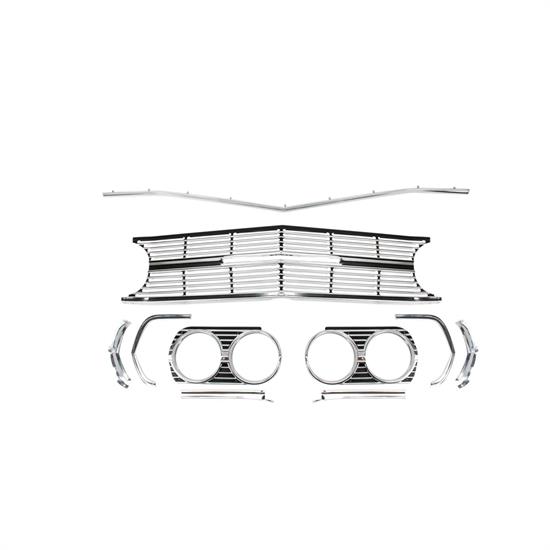 RESTOPARTS A6491B Grille Kit, 1965 Chevelle SS, 6 Piece