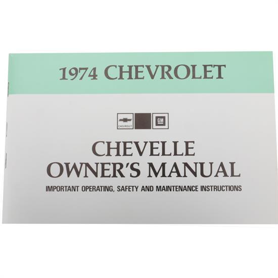 1974 Chevelle Owners Manual