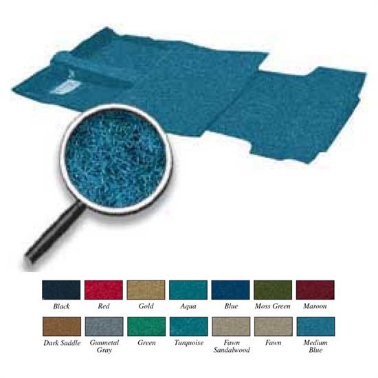 OER TN14184B4C 67-72 Suburban Medium Blue Complete Carpet