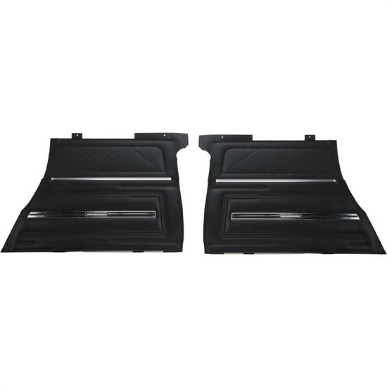PUI Interiors PD280C Rear Door Panel, 1966 Chevelle Coupe, Black