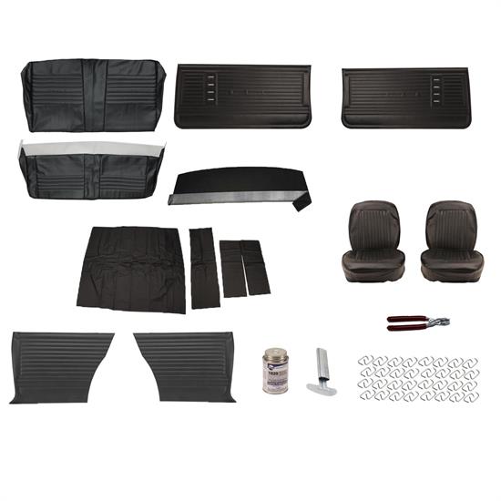 Complete Interior Upholstery Kit, 1966 Chevelle, Black