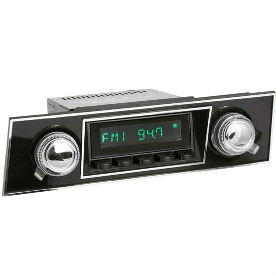 RetroSound HB-401-03-93 Hermosa Radio, 1967-68 Camaro, Black