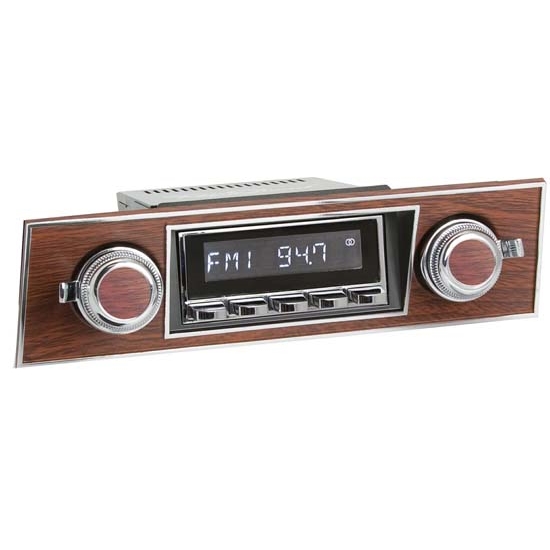 RetroSound HC-501-03-73 Hermosa Radio, 1967-68 Camaro, Chrome