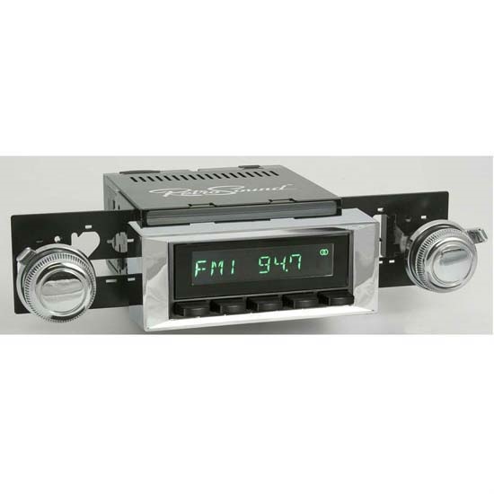 RetroSound HB-116-117-37-73 Hermosa Radio, 1970-77 Camaro, Black
