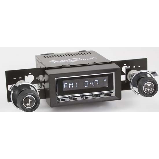 RetroSound HC-216-217-37-73 Hermosa Radio, 1970-77 Camaro, Chrome