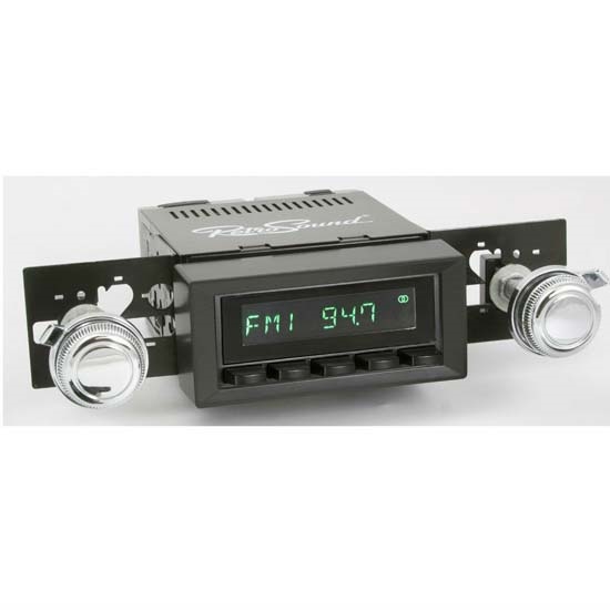 RetroSound HB-216-217-37-73 Hermosa Radio, 1970-77 Camaro, Black
