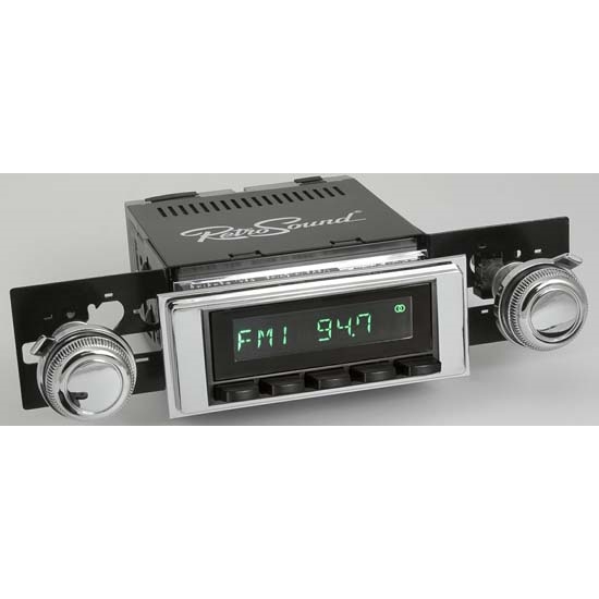 RetroSound HB-117-120-03-73 Hermosa Radio, 1968-72 Chevelle, Black