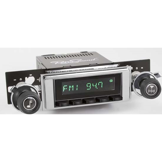 RetroSound HB-117-120-37-73 Hermosa Radio, 1968-72 Chevelle, Black