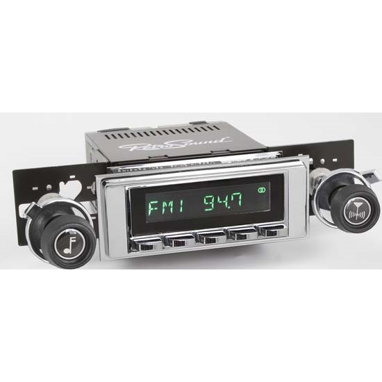 RetroSound HC-117-120-37-73 Hermosa Radio, 1968-72 Chevelle, Chrome