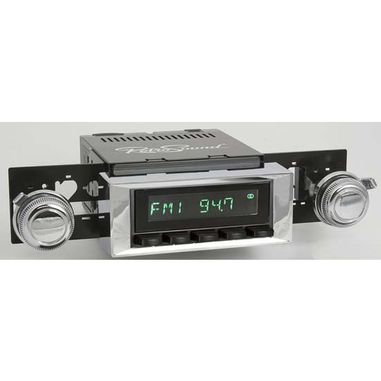 RetroSound HB-115-121-03-73 Hermosa Radio, 1965-66 Impala, Black