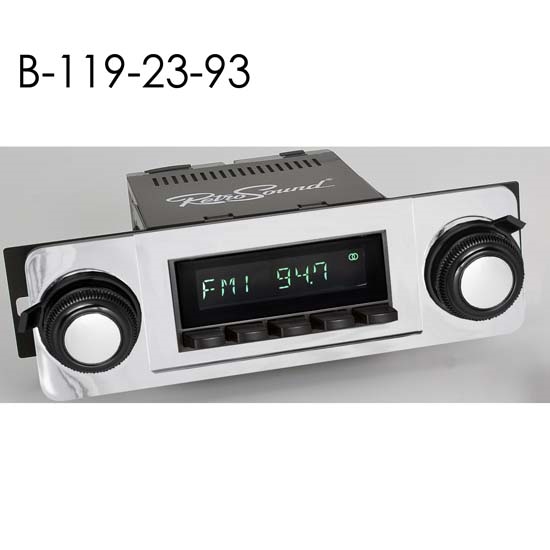 RetroSound HB-119-23-93 Hermosa Radio, 1967-72 Chevy Truck, Black