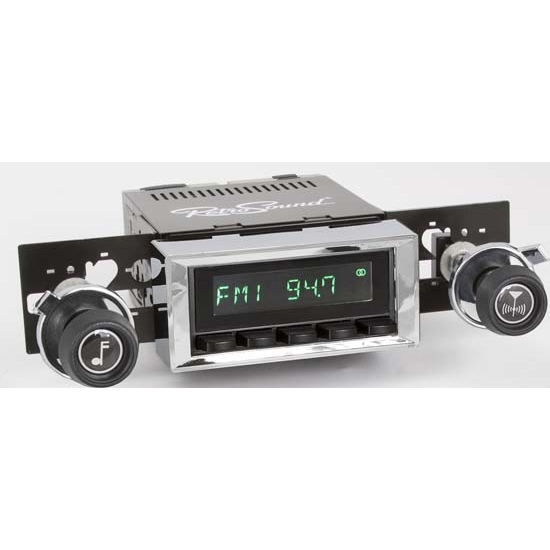 RetroSound HB-116-37-73 Hermosa Radio, 1973-85 Chevy Truck, Black