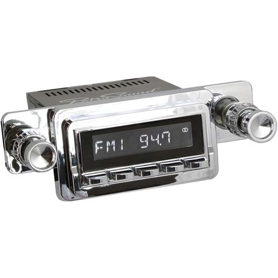 RetroSound HC-125-04-74 Hermosa Radio, 1964-66 Mustang, Black