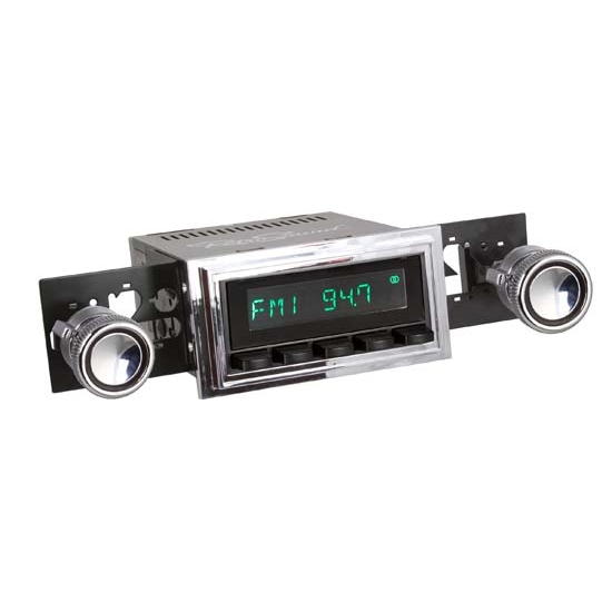 RetroSound HB-126-08-80 Hermosa Radio, 1967-68 Mustang, Black
