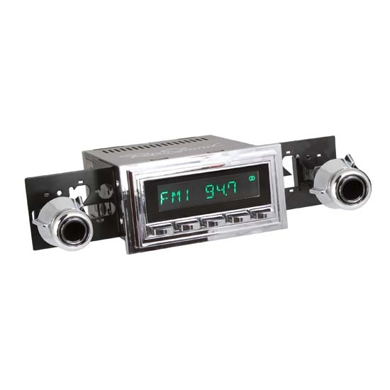 RetroSound HC-126-55-75 Hermosa Radio, 1969-73 Mustang, Chrome