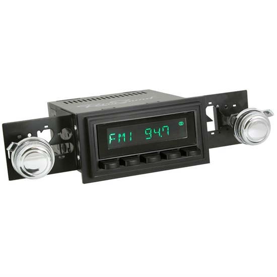 RetroSound HB-226-55-75 Hermosa Radio, 1969-73 Mustang, Black