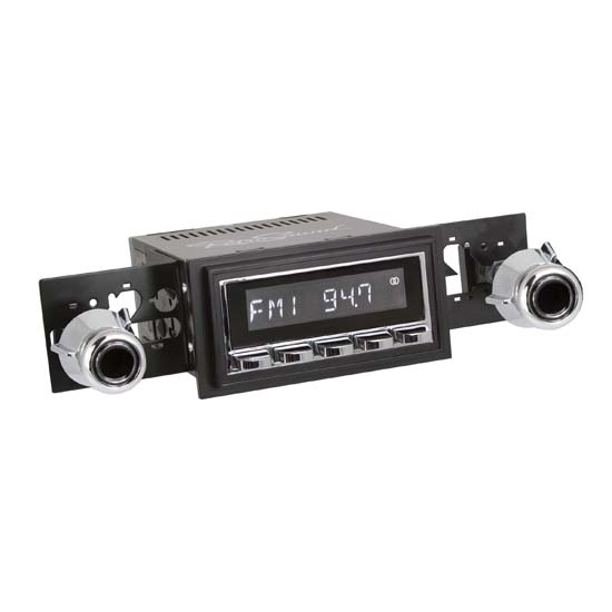 RetroSound HC-226-55-75 Hermosa Radio, 1969-73 Mustang, Chrome