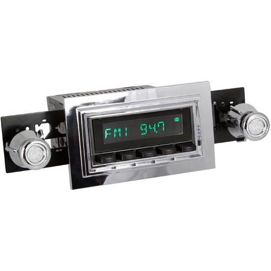 RetroSound HB-121-05-75 Hermosa Radio, 1974-85 Mustang, Black