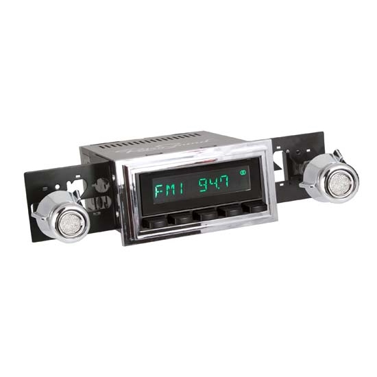 RetroSound HB-126-05-75 Hermosa Radio, 1968-79 Ford Truck, Black