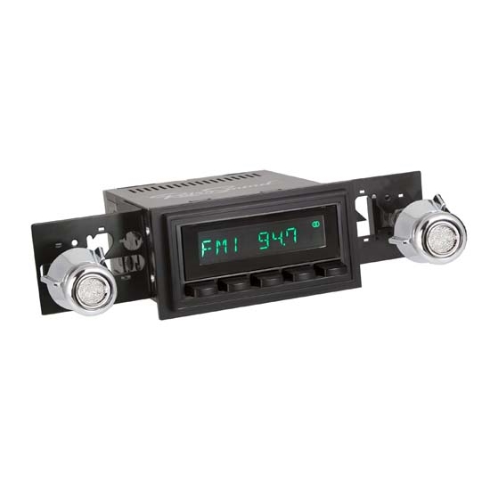 RetroSound HB-226-05-75 Hermosa Radio, 1968-79 Ford Truck, Black
