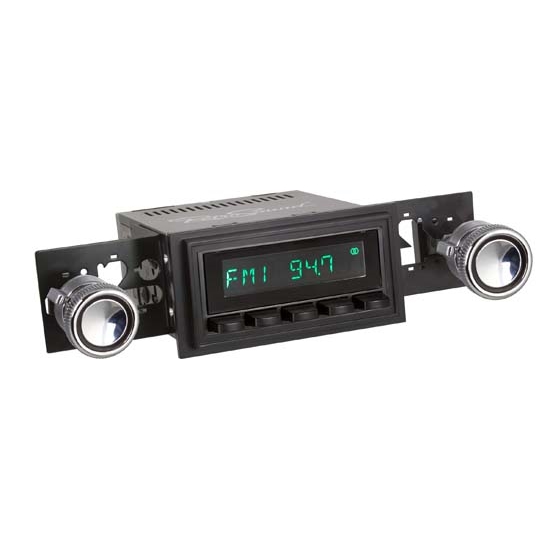 RetroSound M2B-226-08-80 Model Two Radio, 1967-68 Mustang, Black
