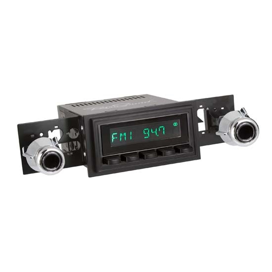 RetroSound M2B-226-55-75 Model Two Radio, 1969-73 Mustang, Black