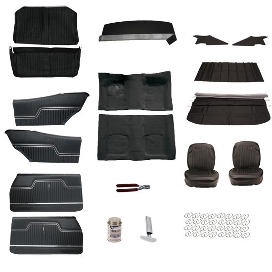 Complete Interior Upholstery Kit, 1970 Chevelle, Black