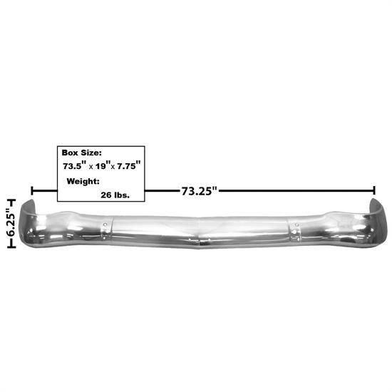 Dynacorn 4054 Front Bumper, 1956 Chevy