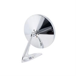 Billet Aluminum Round L/R Side Door Rear View Mirrors w/o Hardware