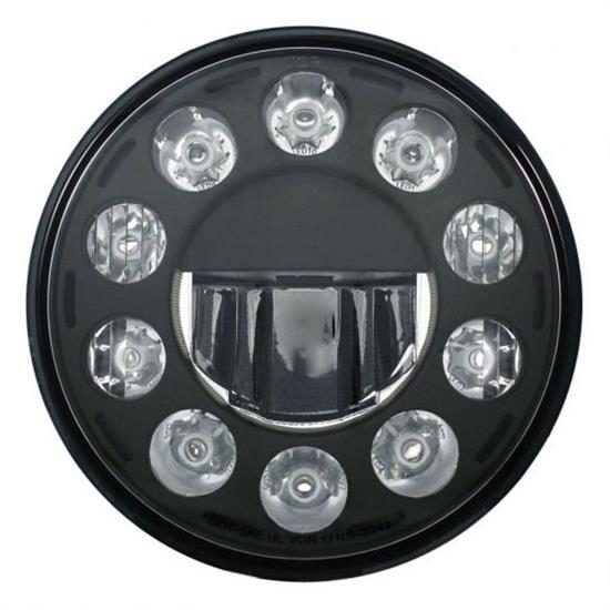 United Pacific 31353 7 Inch Crystal Headlight, Blackout