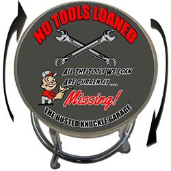 Busted Knuckle Garage 09-BKG-86-NOTOOLS No Tools Loaned Barstool