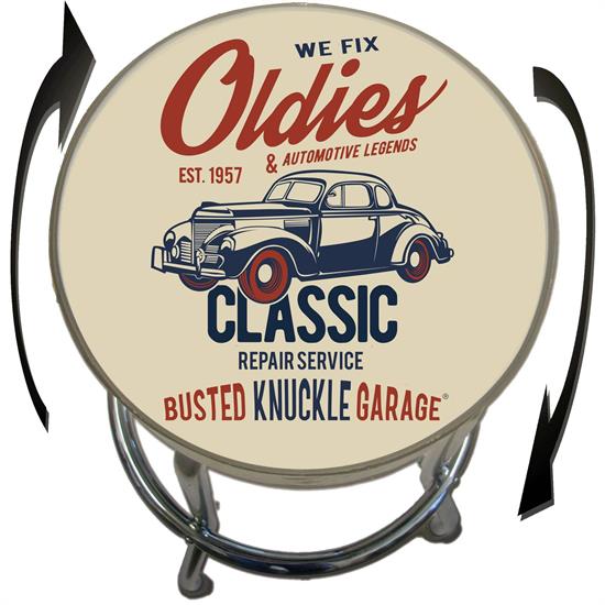 Busted Knuckle Garage 09-BKG-86-OLDIES Oldies Barstool