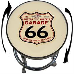 Busted Knuckle Garage 09-BKG-86-RTE66 Route 66 Barstool