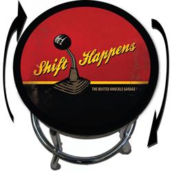 Busted Knuckle Garage 09-BKG-86-SH Shift Happens Barstool