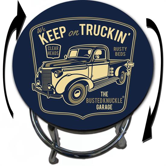 Busted Knuckle Garage 09-BKG-86-KT Keep On Truckin Barstool