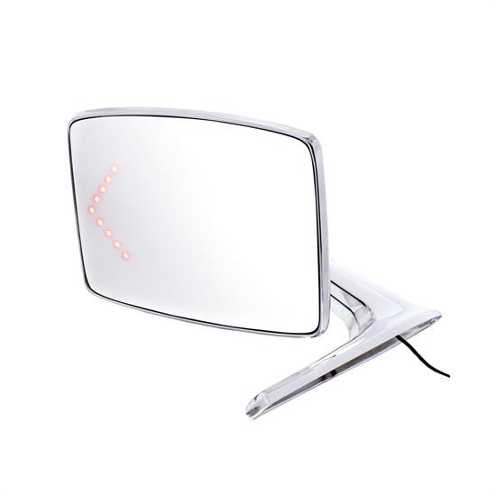 United Pacific 110736 Chrome LED LH Mirror, 1966-79 Ford Truck
