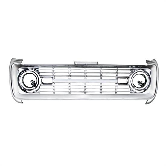 United Pacific 110516 Chrome Grille, No Lettering, 1969-77 Bronco