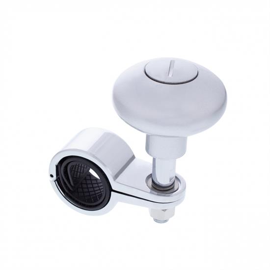 United Pacific 70366 Heavy-Duty Steering Wheel Spinner, Silver