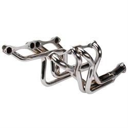 1965-89 Small Block Chevy Fullsize Car Long Tube Headers, Chrome