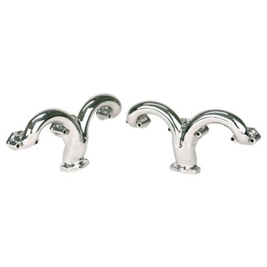 Tru-Ram® SBC Exhaust Manifolds, Polished Stainless