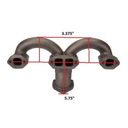 Tru-Ram® SBC Exhaust Manifolds, Polished Stainless
