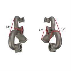 Tru-Ram® SBC Exhaust Manifolds, Polished Stainless