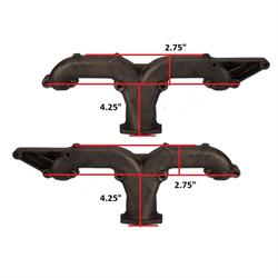 Corvette Style 2-1/2 Inch Ram Horn Exhaust Manifold